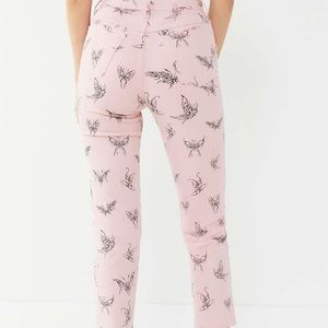 Hot lava pink butterfly pants